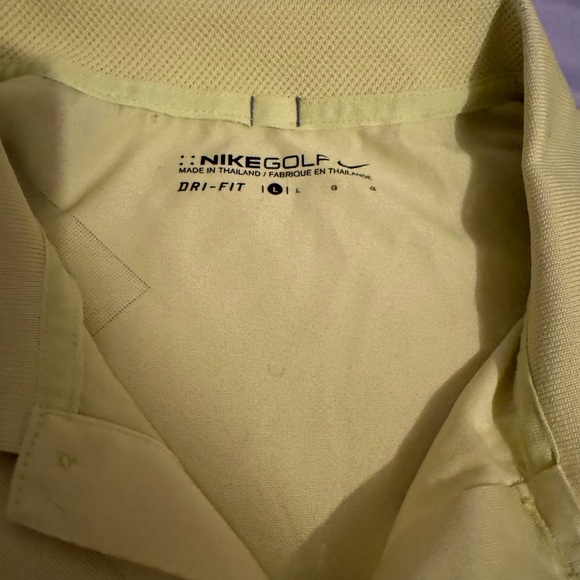 Neon Yellow Nike Golfing shirt - Picture 6 of 6